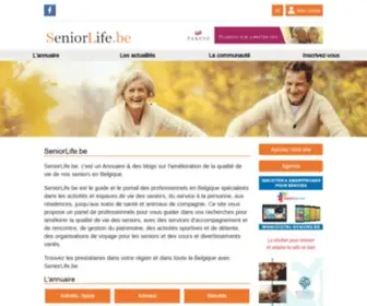 Seniorlife.be(Guide et portail pour les Seniors en Belgique) Screenshot