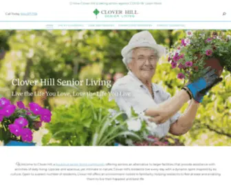 Seniorlivingatcloverhill.com(Clover Hill) Screenshot