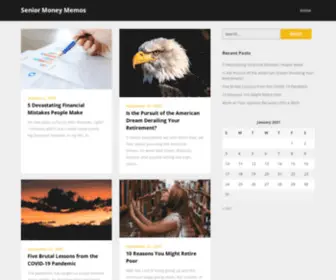 Seniormoneymemos.com(Senior Money Memos) Screenshot