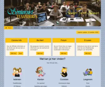 Seniornetvlaanderen.be(Seniornet Vlaanderen) Screenshot