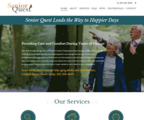 Seniorquestnj.com(Senior Quest NJ) Screenshot