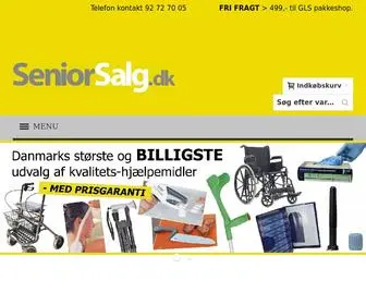 Seniorsalg.dk(Velkommen til ´s netbutik. Danmarks billigste Seniorbutik) Screenshot