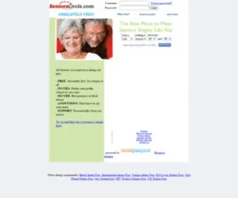 Seniorscircle.com(Seniors Dating) Screenshot