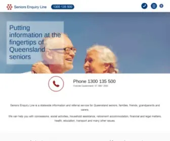 Seniorsenquiryline.com.au(Seniors Enquiry Line) Screenshot