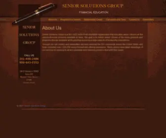 Seniorsolutionsgroup.org(Senior Solutions Group) Screenshot