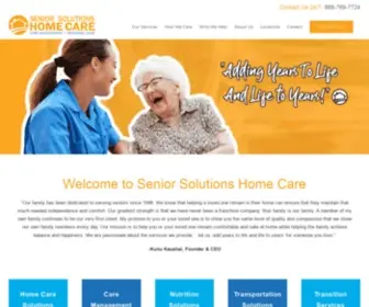 Seniorsolutionshomecare.com(Senior Solutions Home Care) Screenshot