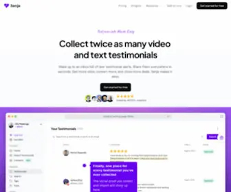 Senja.io(The easiest way to collect testimonials and add them to your website) Screenshot