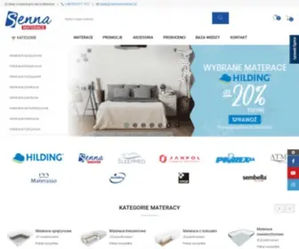 Sennamaterace.pl(Materace online) Screenshot