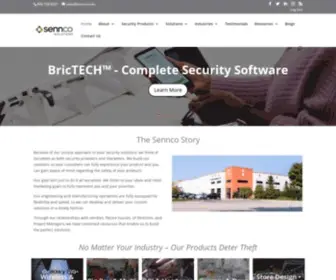 Sennco.com(Retail Security Solutions for Merchandise on Display) Screenshot