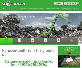 Sennebogen-NA.com(Purpose-Built Material Handlers) Screenshot