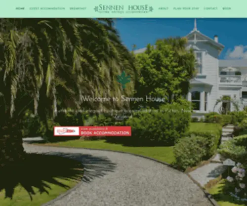 Sennenhouse.co.nz(Sennen House Luxury Historic Bed & Breakfast and Self) Screenshot