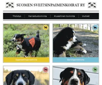 Sennenkoirat.net(Suomen Sveitsinpaimenkoirat) Screenshot