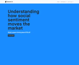 Sennetai.com(The AI Platform for Investors) Screenshot