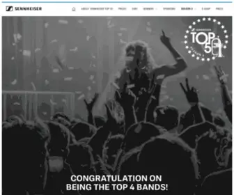 Sennheiser-Top50.com Screenshot
