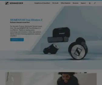Sennheiser.com(Official website and online) Screenshot