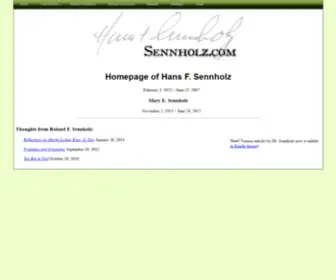 Sennholz.com(Sennholz) Screenshot