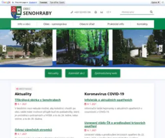 Senohraby.cz(Obec Senohraby) Screenshot