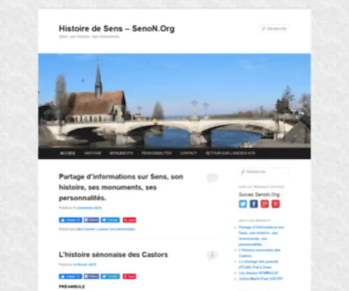 Senon.org(WordPress) Screenshot