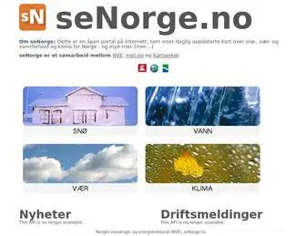 Senorge.no(Norge) Screenshot