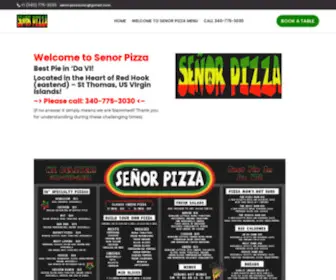 Senorpizzausvi.com(Voted BEST PIZZA Restaurant in St Thomas US Virgin Islands) Screenshot