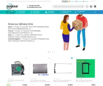 Senove.com(Online store of spare parts and accessories for mobile phones) Screenshot