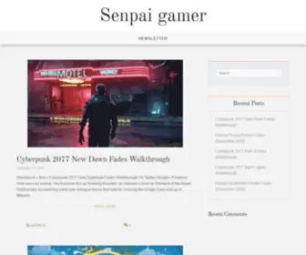 Senpaigamer.com(Senpai Gamer 先輩) Screenshot
