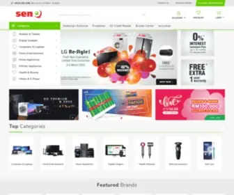 Senq.com.my(Largest Online Digital Station for Home Electrical Appliances) Screenshot