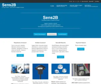 Sens2B-Sensori.com(Il Portale Online) Screenshot