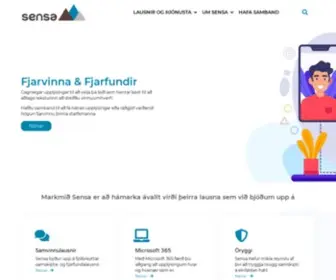 Sensa.is(Forsíða) Screenshot