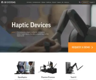 Sensable.com(Haptic Devices) Screenshot