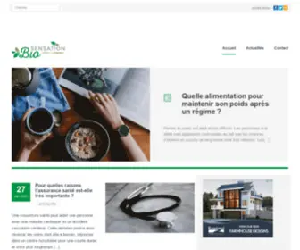 Sensation-Bio.fr(Toute l'actualité sur la santé et le bien) Screenshot