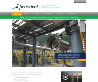 Senscient.com(Laser Technology for Reliable Gas Detection) Screenshot