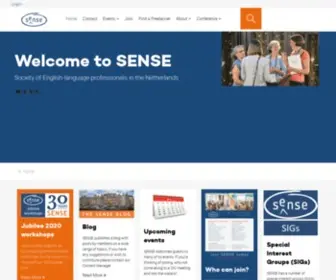 Sense-Online.nl(SENSE is the Society of English) Screenshot