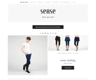 Senseclothing.com(We make Sense) Screenshot