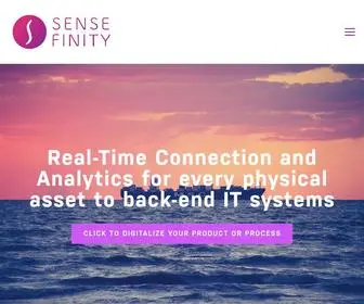 Sensefinity.com(The Internet of Cargo The IoT Transformation Company) Screenshot