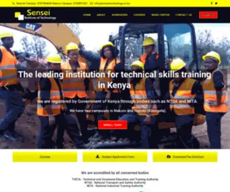 Senseitechnology.co.ke(Best Technical Skills Training In Kenya) Screenshot