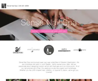 Sensenailspa.com(Seattle Nail Salons) Screenshot