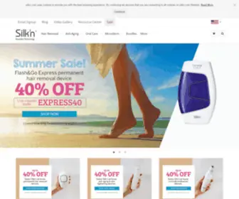 Sensepil.com(Silk'n skincare) Screenshot
