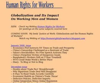 Senser.com(Human Rights for Workers) Screenshot