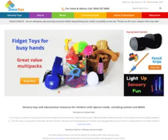 Sensetoys.com(Sensory toys and educational resources for children with special needs) Screenshot