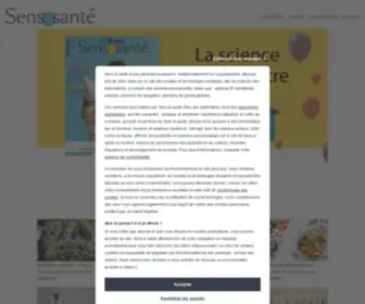 Sensetsante.fr(Magazine Sens & santé) Screenshot