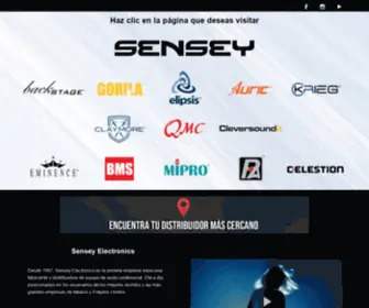 Sensey.com.mx(Sensey Electronics) Screenshot