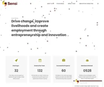 Sensi-SL.org(Sensi Tech Innovation Hub) Screenshot