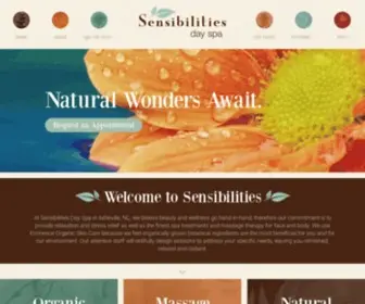 Sensibilities-Spa.com(Organic Day Spa) Screenshot