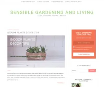 Sensiblegardening.com(SENSIBLE GARDENING AND LIVING) Screenshot