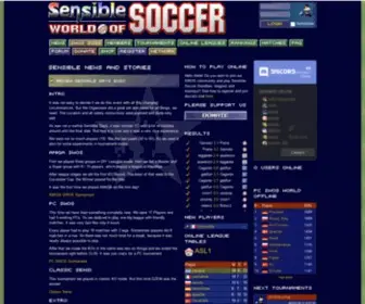 Sensiblesoccer.de(News and Content Overview) Screenshot