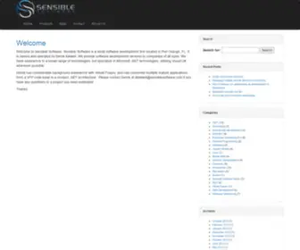 Sensiblesoftware.com(Sensible Software) Screenshot