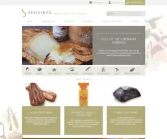 Sensibus.com(Specialty food online store) Screenshot