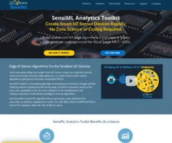 Sensiml.com(Build Smart IoT Edge Sensors Fast and Easy) Screenshot