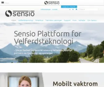 Sensio.no(Mer tid til omsorg) Screenshot